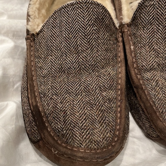 Ugg Mens slip on loafers brown and tan herringbone size 10 - Picture 11 of 11